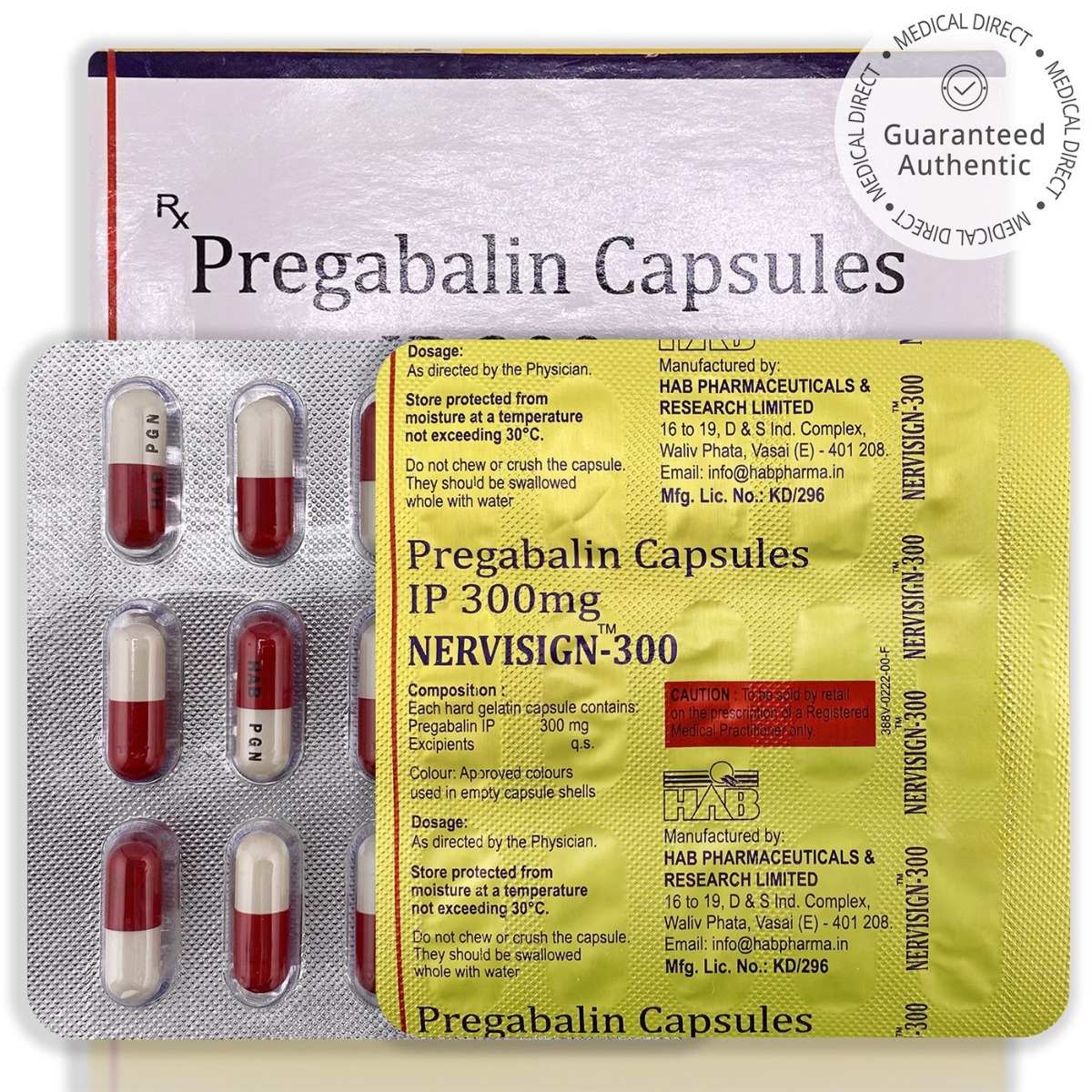 Pregabalin Nervisign 300mg Tablets - HAB