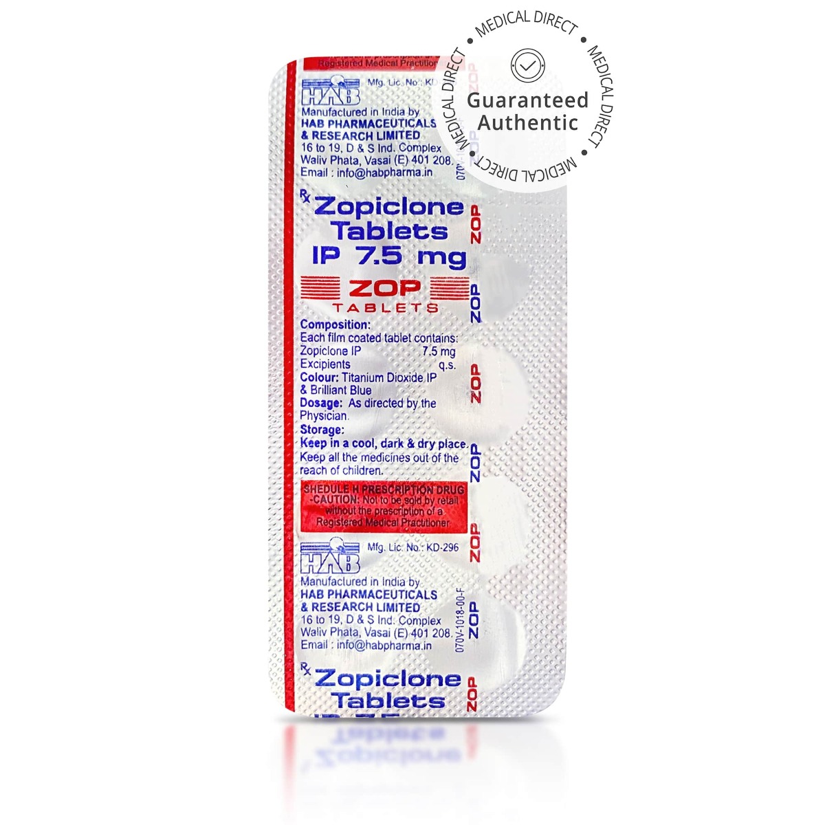 Zopiclone 7.5mg Tablets Blue - HAB - Image 4